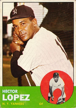 1963 Topps Baseball Cards      092      Hector Lopez